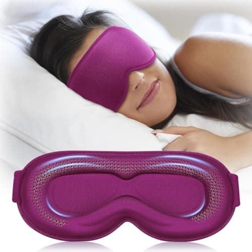 Facemoon Weighted Blackout Sleep Mask, 3D Eye Mask for Women, Ideal Gift