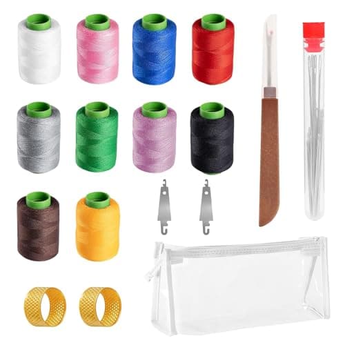 42 Pcs Sewing Kit, Stainless Steel Hand Sewing Needles, Multi-Purpose Needle Threaders, DIY Repair Craft, Easy Handling and Portability for Craft and Sewing-Making