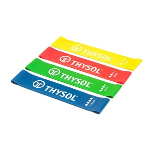 THYSOL Mini Resistance Bands Set of 4 | 2-7kg Stretch Bands