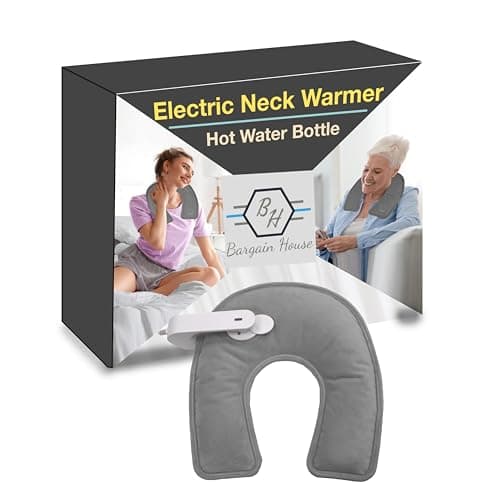 Bargain House Rechargeable Electric Neck Warmer Heating Pad Grey
