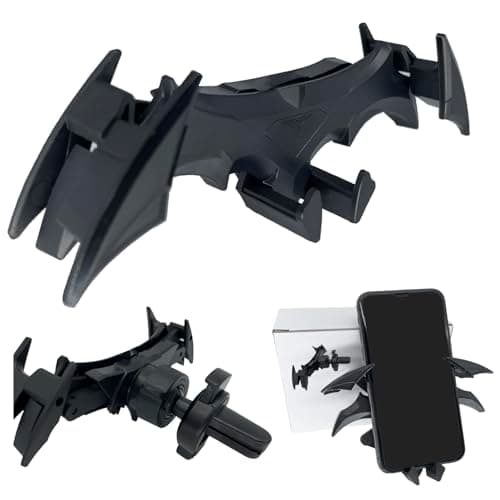 RANGUOWEN Dark Bat Car Vent Phone Holder Mount Creative Air Vent Phone Holder Unique Cell Phone Mount for Car Accessories for Men Gifts Gravity Automatic Locking Hands Free