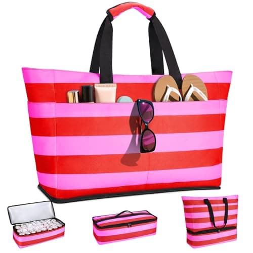 CIRYCASE Beach Bag with Cooler, 54L Extra Large Beach Bags for Women