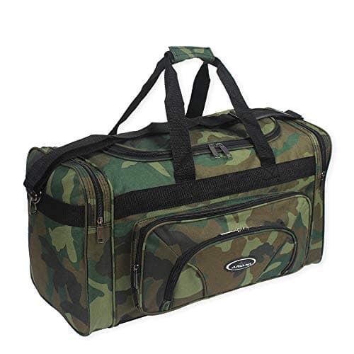Camouflage Lightweight Holdall Duffle Cargo Travel Cabin Gym Bag (Camouflage)