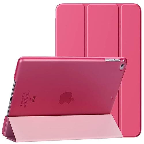 For Apple iPad Mini 4th/5th Gen A1538 A1550 A2126 A2124 Smart Magnetic Stand Case Cover with Automatic Wake/Sleep (Pink)
