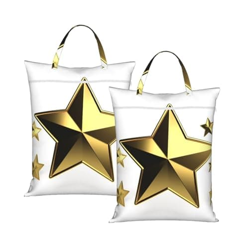Gold Star Travel Laundry Bag With Handle, 2pcs Large Waterproof Dirty Clothes Bags With Zipper, Foldable Swimsuit Workout Bag Washable Wet Clothes Storage Organizer For Dorm