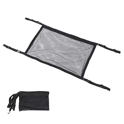 Gucagle Black Oxford Cloth Car Roof Back Storage Bag Multifunction Expandable Travel Organizer for Outdoor Camping Road Trips Durable Lightweight