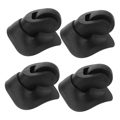 AKOOSY Luggage Wheels Replacement 2pcs Black ABS Universal Fit