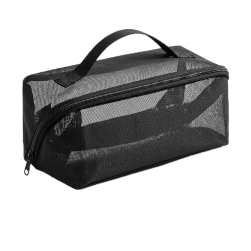 Mesh Makeup Bags, Portable Travel Organizing Toiletries Makeup Pouches