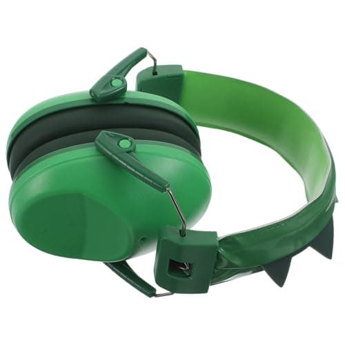MUELODSIC Noise Cancelling Headphones with Dinosaur Earmuffs, Noise-Reducing Ear Defenders for Hearing Protection, Comfortable Sound Proof Headphones for Study, Concerts, and Outdoor Use