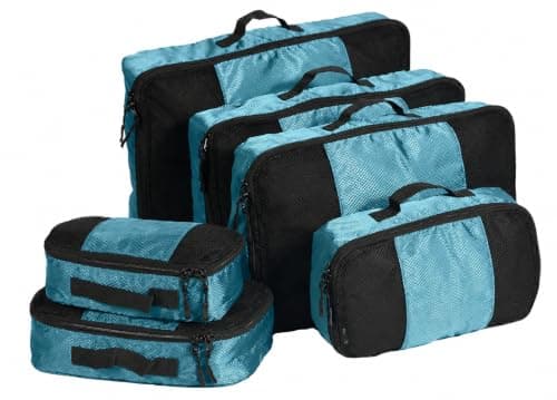 ARVO Packing Cubes for Suitcase, Luggage Organiser Set, Travel Cubes Teal