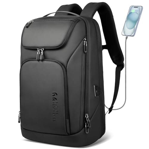 HEROIC KNIGHT Laptop Backpack for Men,Travel Rucksack 17.3 Inch-Black