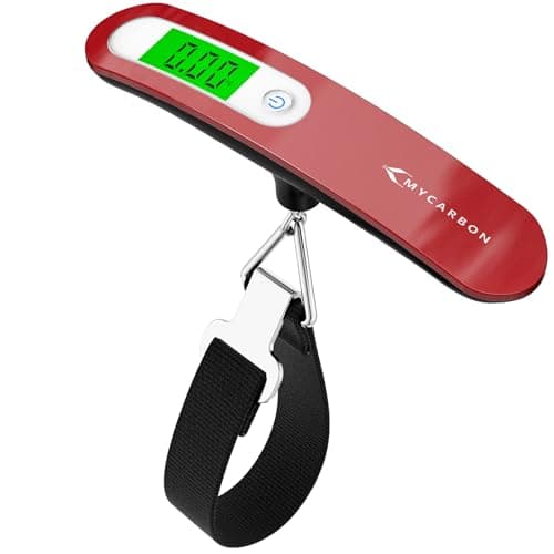 MYCARBON Luggage Scale Portable Digital Suitcase Scales Hanging 110lb/50kg