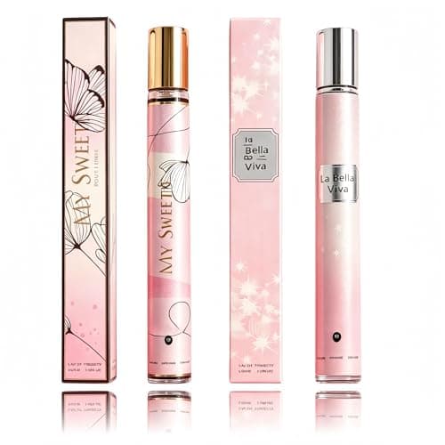 Gifts for Women,Perfume 2 x 35ml-Floral and Fruity Notes,Long-Lasting Eau de Toilett for Mom,Girlfriends, Gifts for Teenage Girls, Travel Size Mini Perfume