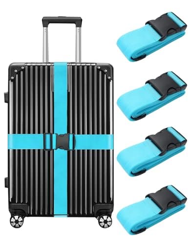 Luggage Straps, Adjustable Suitcase Straps, 2m x 5cm
