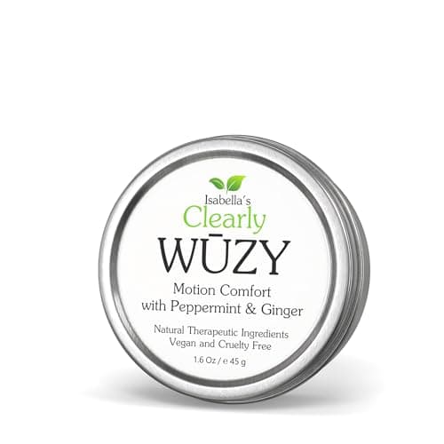 Clearly WŪZY, Aromatherapy Herbal Anti Nausea Rub | Relief for Morning and Motion Sickness, Dizziness, PMS, Travel | Natural Remedy with Ginger, Peppermint, Lavender | Made in USA