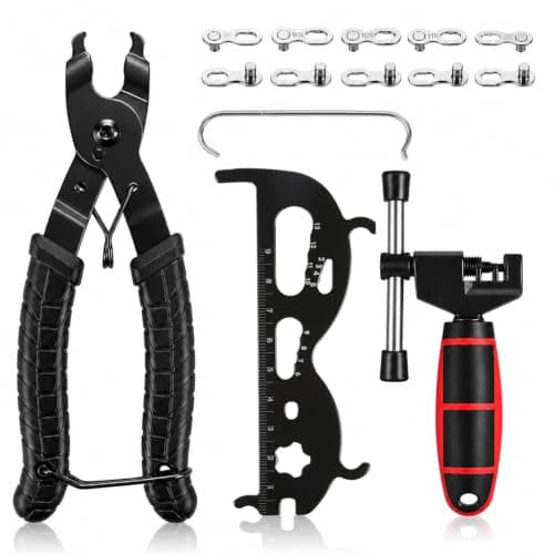 Bike Chain Repair Tool Kit, Chain Breaker, Link Pliers, Wear Checker