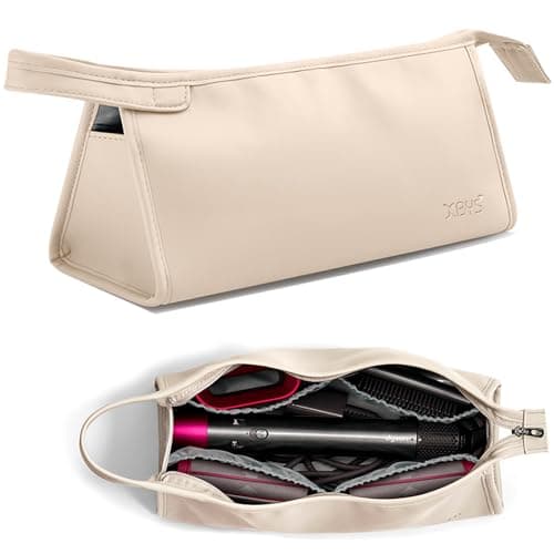 Veki Travel Storage Bag for Dyson Airwrap, Hair Tool Travel Case, Beige