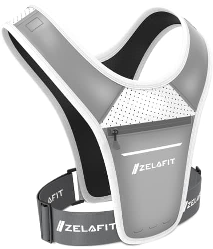 ZelaFit® Running Vest Phone Holder – Running Vest Women & Mens – Adjustable Reflective Running Phone Holder – Ultra-Lightweight Running Bag & Backpack Alternative – Waterproof Phone Pouch & Key Holder