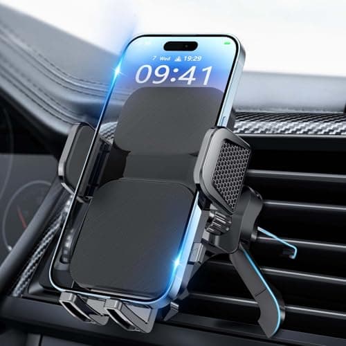 Brencco Car Phone Holder Air Vent, Metal Hook, 360°, 4-7 Inch
