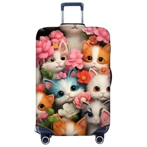Eclove Suitcase Cover, Elastic Travel Luggage Cover, Suitcase Protector for 18-32 Inch, Washable Trolley Case Covers, Dustproof and Scratchproof (22-25 inches)