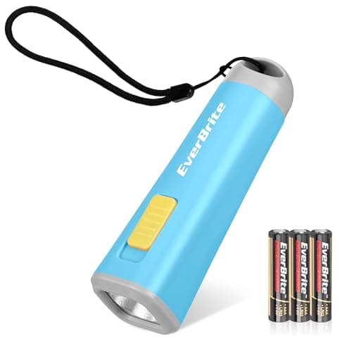 EverBrite Mini LED Flashlight, Lightweight (46 g), Blue