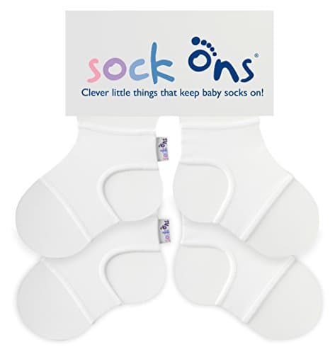 Sock Ons - Baby Sock Holders - 6-12 Months - 2 Pack - Amazing Value Pack - Keep Baby