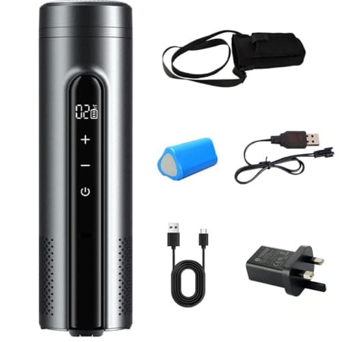 Electric Insulin Cooler Travel Case, Mini Smart USB Rechargeable Insulin Cooler Bag with LED Digital Display, Backup Batteries & Travel Bag, Holds 5 Insulin Pens or 24 Insulin Cartridges