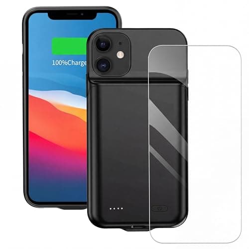 FLSTOR 7000mAh Battery Charging Case for iPhone 11 6.1 inch Black