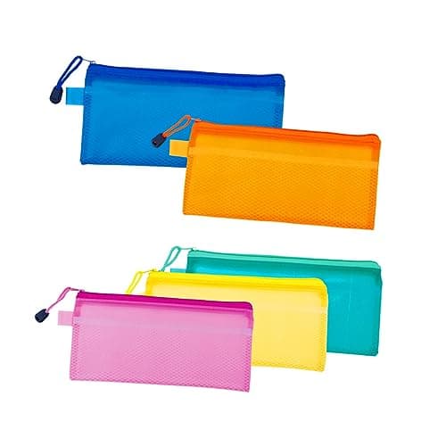 GARIOUANS Zipper File Bag Matte Portfolio Document Organizer Travel Document Holder with Ball Pattern Easy Fit PVC Folder for Office and Flight Use Random Color