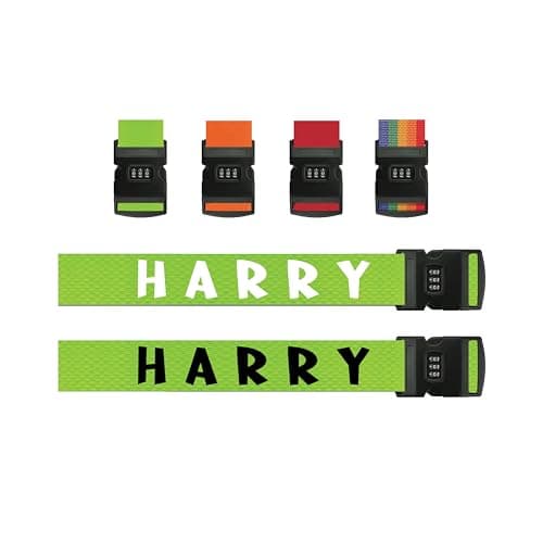 Lockable Personalised Luggage Strap for Suitcases Travel Belt Tag 9