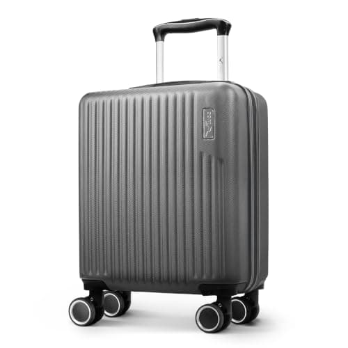 LUGG 15inch Vacay Suitcase ABS Luggage, Aluminium Trolley Handle, 360° Spinner Wheels, Water-Resistant & Durable Material - Airline Compatible (45 x 20 x 33cm)