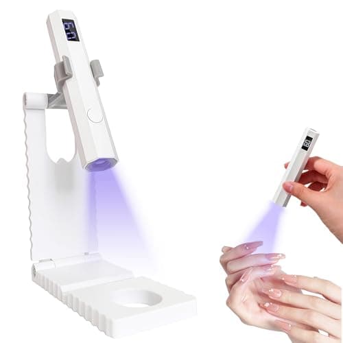UV Lamp for Gel Nails Mini UV Handheld with Stand 20/60S UV Light Dryer