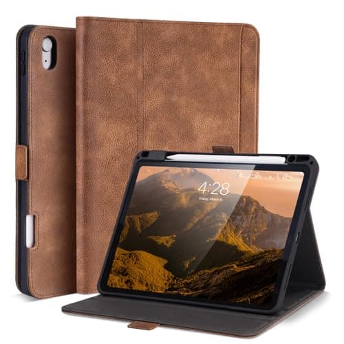 AsileCuir Case for iPad Air 13 Inch M4/M3/M2 (2026/2025/2024), Dark Brown