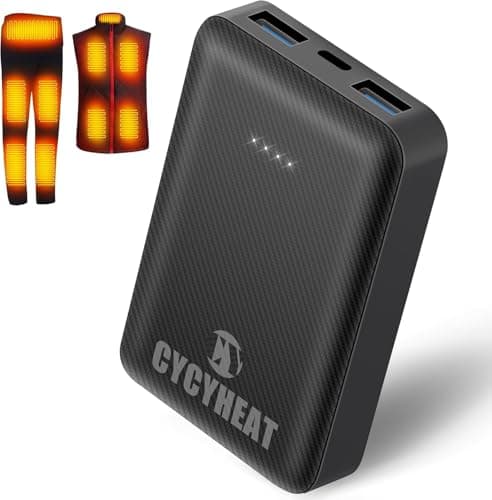 CYCYHEAT 10000mAh Power Bank for Heated Gilet Vest Jacket Pants Blanket