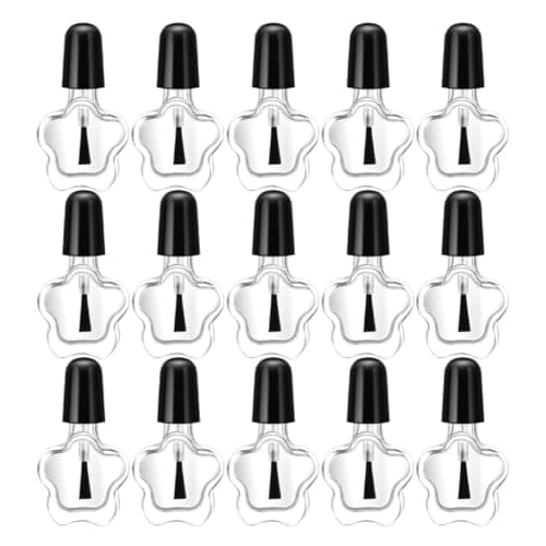 20pcs Star Shaped Nail Polish Bottle 5ml Glass Refillable Container