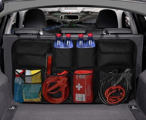 Car Boot Organiser with Multi-Pockets – Foldable Children’s Travel Car Storage Bag, Heavy-Duty Boot Organiser Box for Toys, Groceries, Tools & Daily Use – Universal Fit for All Vehicles
