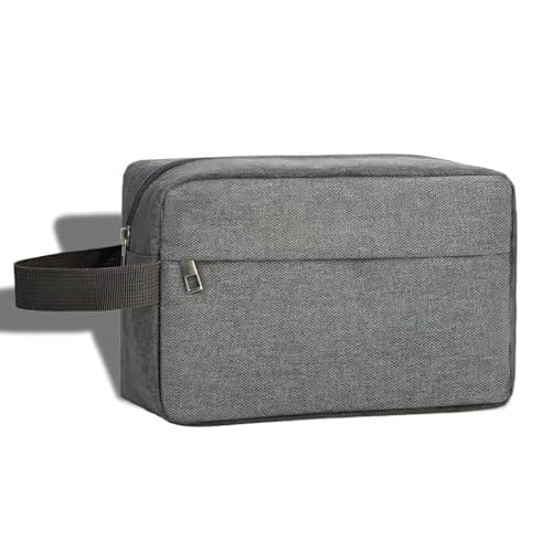 KOOSREEL Travel Toiletry Bag for Men and Women, Portable Travel Wash Bag Water-Resistant Shaving Bag Makeup Bag with Handle Dopp Kit for Toiletries Accessories Cosmetics Brushes