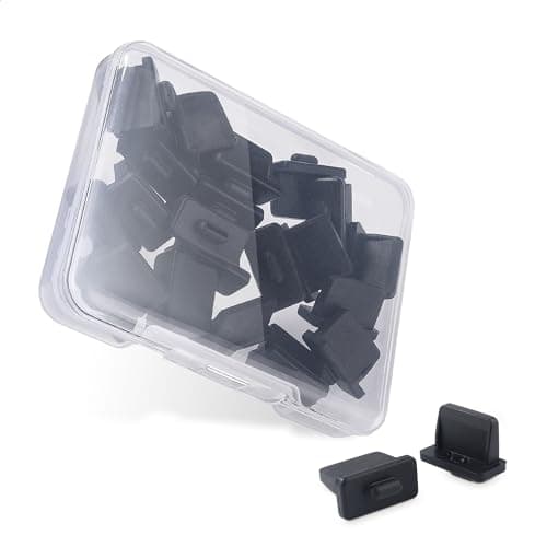 Cable Matters 20-Pack USB Port Covers, USB Dust Plug, Black