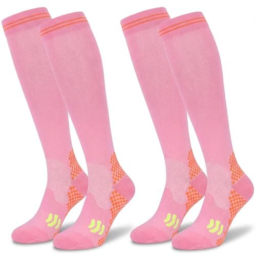 Odtmger Compression Socks for Women & Men Circulation 20‑30mmhg Knee High Sock is Best Support for Athletic Running,Cycling