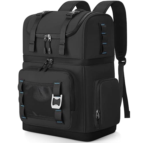 Youngoa Insulated Cooler Backpack, 26L Large Double-Layer Cool Bag Rucksack