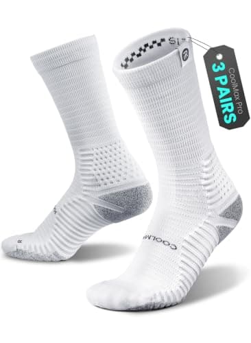 Rahhint Quick Dry Anti Blister Performance Compression Running Socks Anti Slip Cushion Anti Pilling 3 Pairs for Hiking