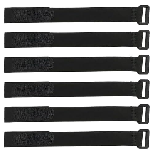 6PCS Straps 20x500mm, Reusable Nylon Cable Ties for Bike & Luggage