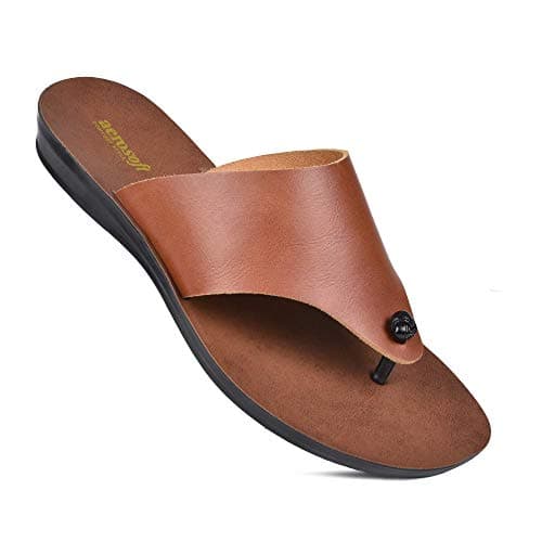 Aerosoft Flat Sandals For Women - Walking Summer Vacation Essentials Ladies Flip Flops – Comfortable Sandals For Women – Casual Outdoor Fashion Dressy Non Slip Footwear, Lilac Soft Brown, 8