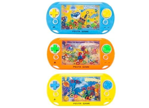 Travel Water Game Handheld Miniture Water Toss Ring Aqua Ring Game Ideal Road Trip Entertainment Great For Stress & Anxiety Relief Easy to Store Away (ONE RANDOM COLOUR GAME)