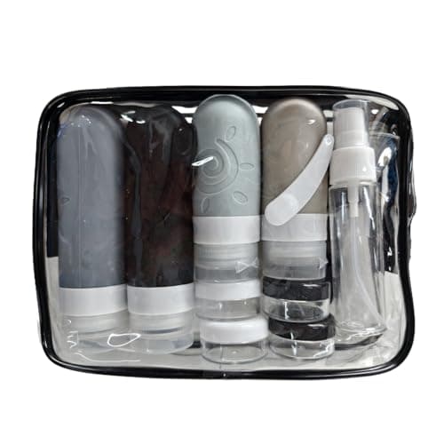 Ijksbehjf Stylish Refillable Silicone Bathroom Set Business Travel Essential Storage Bottles for Fitness Enthusiasts and Travelers Family Bathroom Set