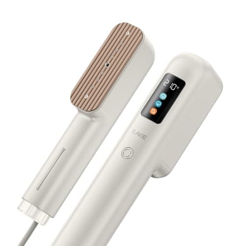 Travel Steamer for Clothes, 100-240V Dual Voltage Handheld Steamer & Iron 2-in-1, Digital Display, 20s Heat Up, Auto Shut-Off, Worldwide Use for Home & Business Travel