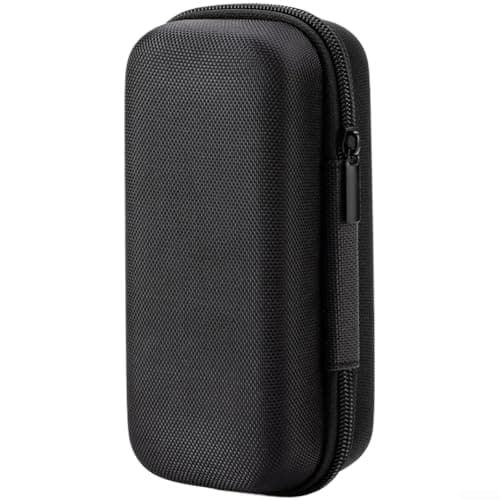Aurumium Portable Hard Disk Case with Mesh Pocket for USB Cables Adapters - Travel Gadget Bag Black 18x8x8cm