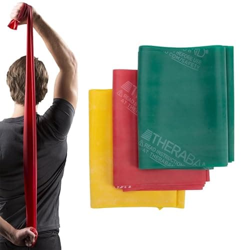 THERABAND Resistance Bands Set, Physio Bands – 1.5m Each, Beginner Set