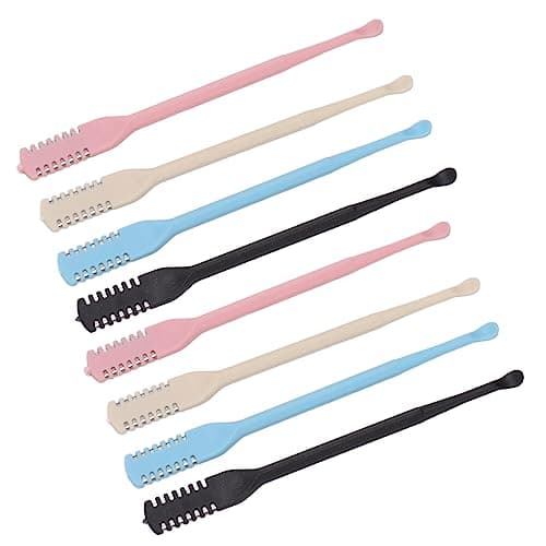 GOWENIC Safety Nose Hair Cutter 8 Pack | Double Headed Manual Trimmer with Ear Pick for Men Women Travel