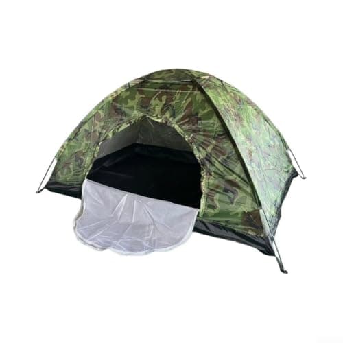 QuivyLivy Camo Backpacking Tent for 2 Person, Military- Style Shelter,